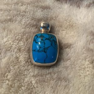 Sterling Silver Turquoise Pendant